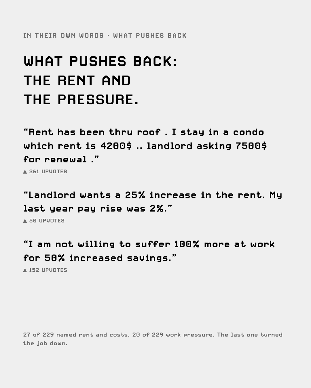 Quotes: what pushes back